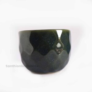 Diamond Green Ceramic Pot (Small)
