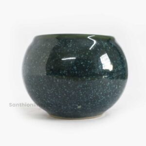 Globe Ceramic Blue Pot(Small)