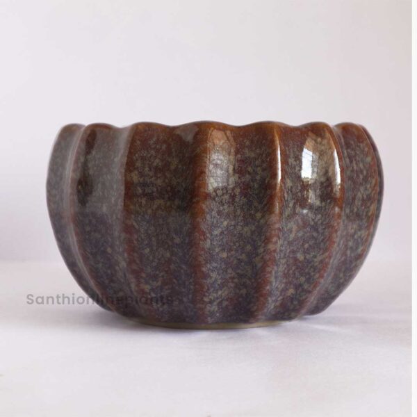 Lily Purple Ceramic Pot(Medium)