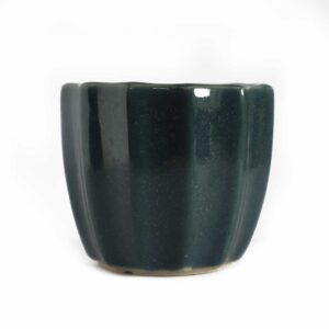 Line Blue Ceramic Pot (Small)