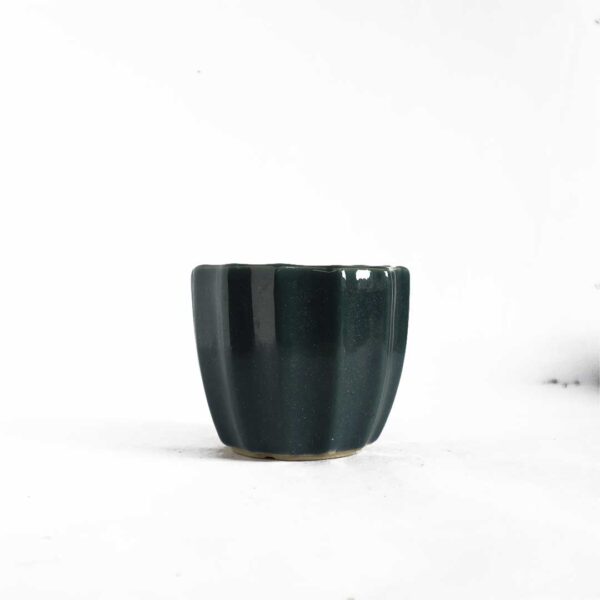 Line Blue Ceramic Pot (Small)