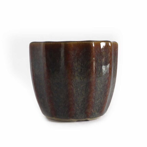 Line Violet Ceramic Pot (Small)